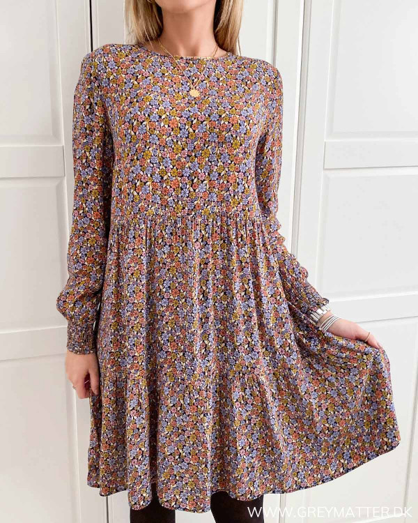 Pieces kjole med print