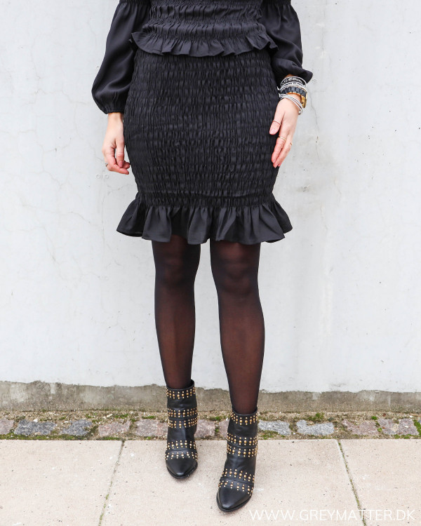 Sort smock nederdel fra Pieces