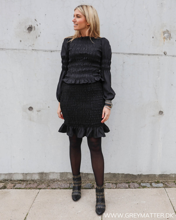 Sort smock nederdel fra Pieces