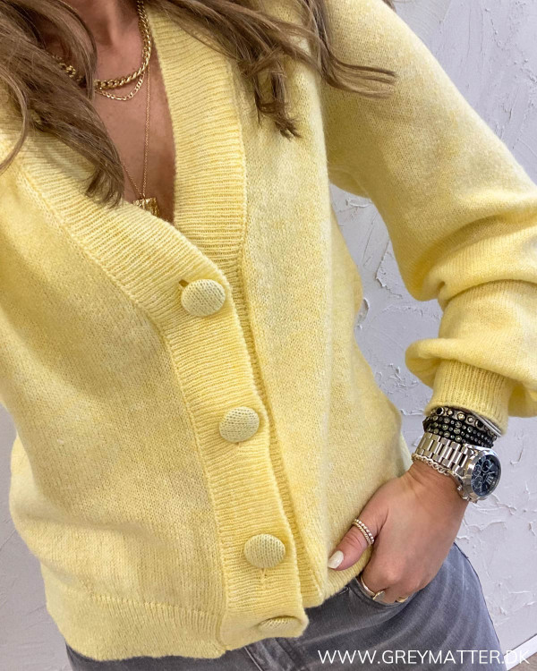 Pcdina Pale Banana Knit Cardigan