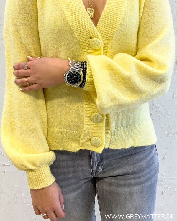 Pcdina Pale Banana Knit Cardigan