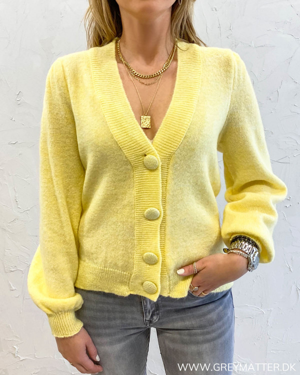 Pcdina Pale Banana Knit Cardigan