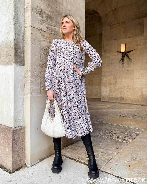 Midi dress fra Pieces med blomsterprint