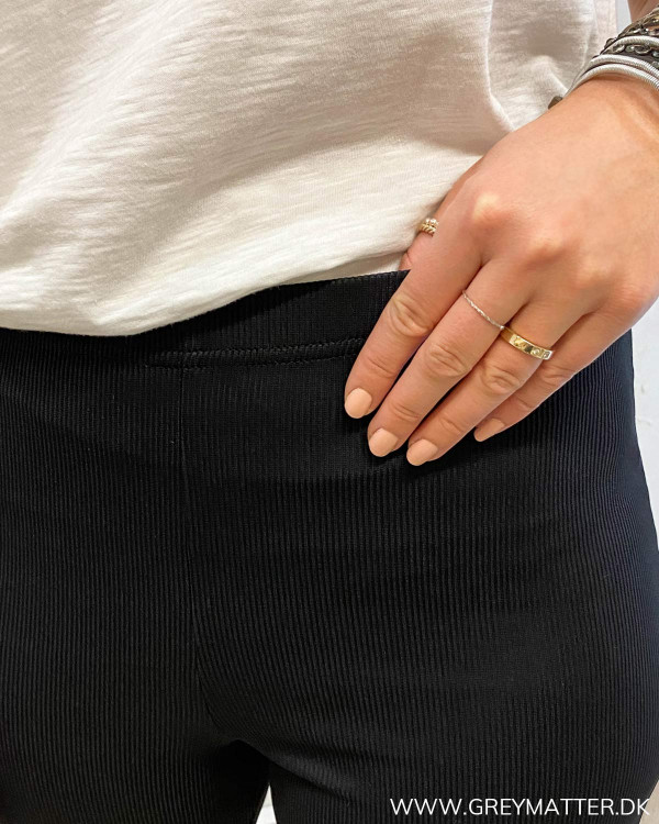 Pccharlotte Black Flared Zip Pants