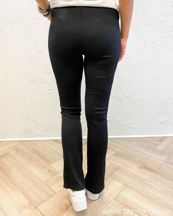 Pccharlotte Black Flared Zip Pants