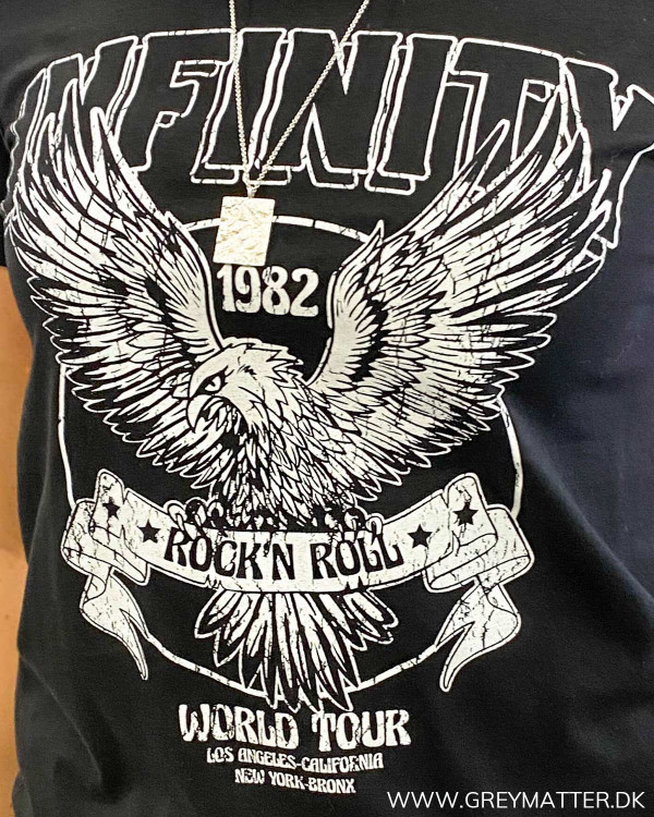 Eagle tee i sort hvid