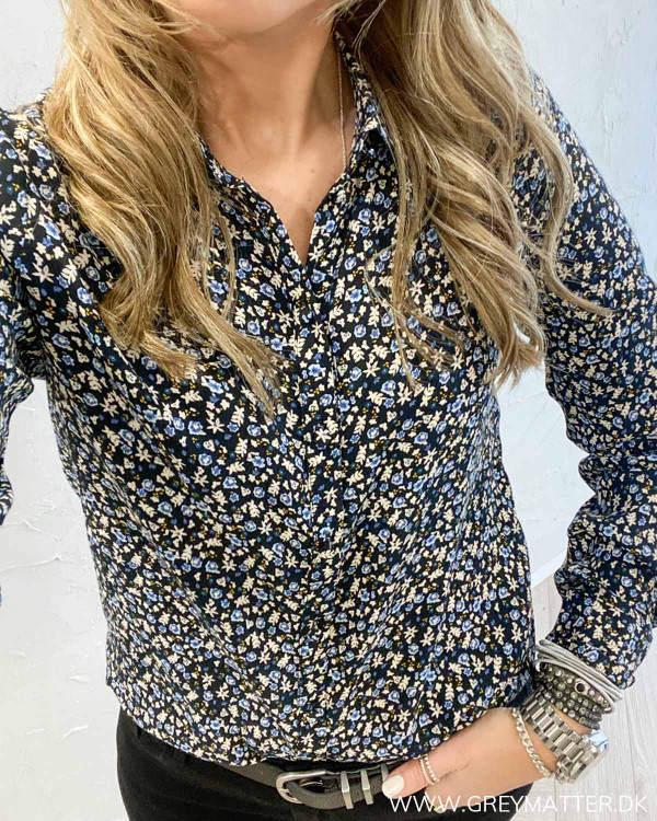 Vianma Black Flower Shirt