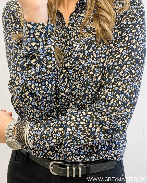 Vianma Black Flower Shirt