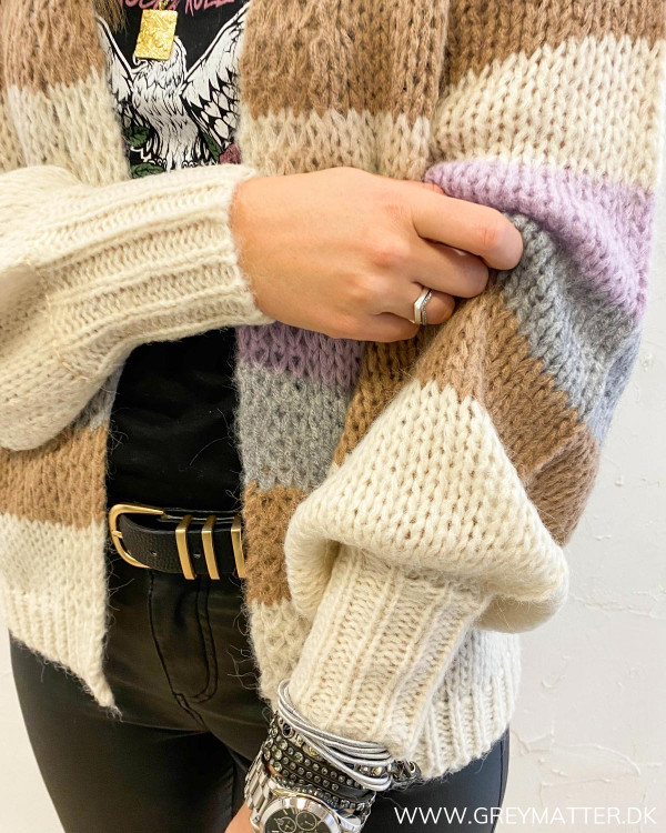 Pclilo Orchid Bloom Block Knit Cardigan