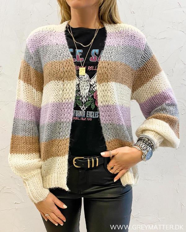 Pclilo Orchid Bloom Block Knit Cardigan