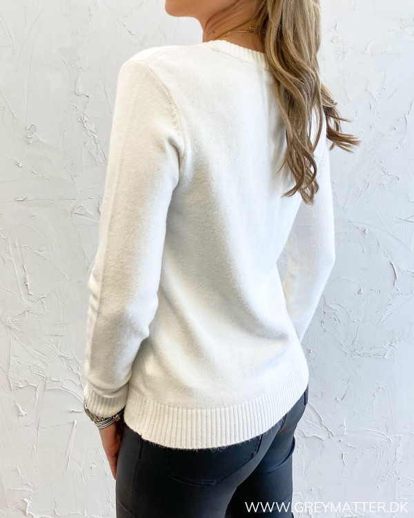 Viril White Alyssum O-Neck Knit