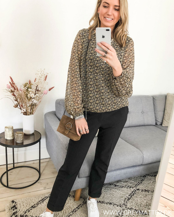 Vila bluse med print