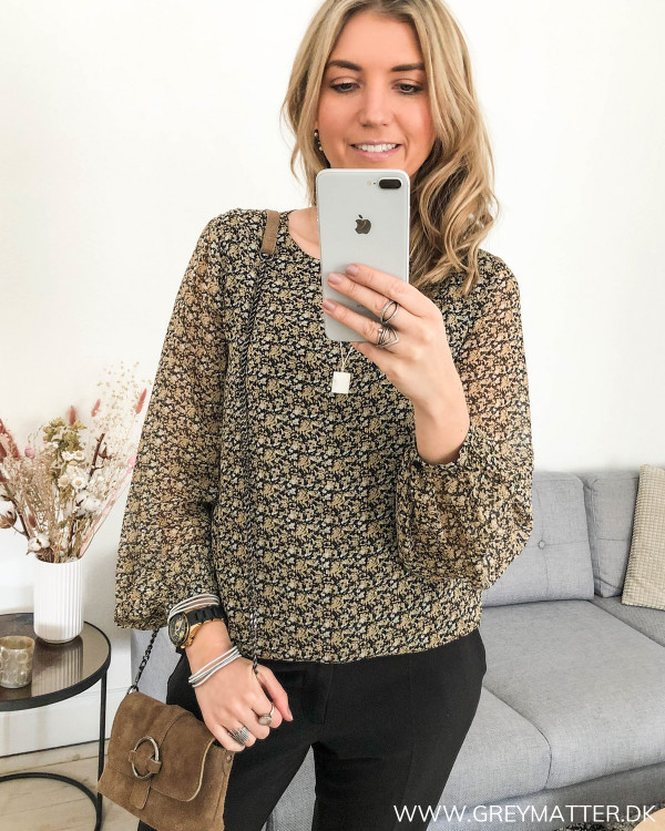 Vila bluse med print