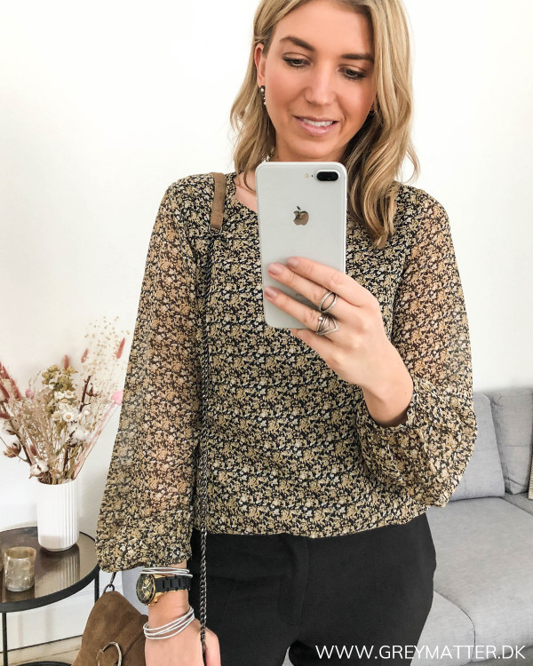 Vila bluse med print