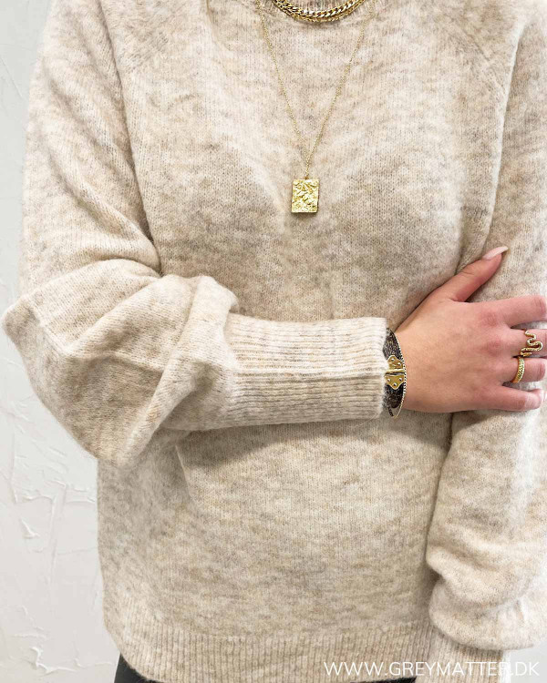 Vifunkla O-Neck Birch Knit