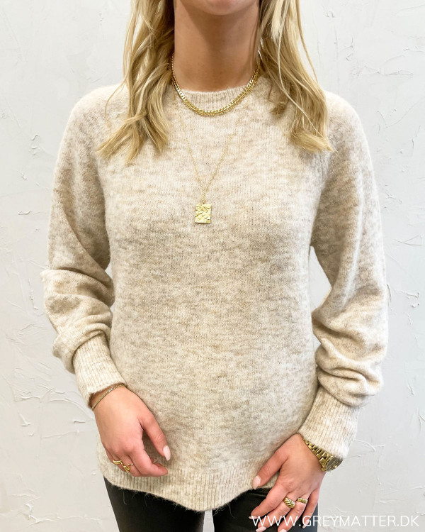 Vifunkla O-Neck Birch Knit