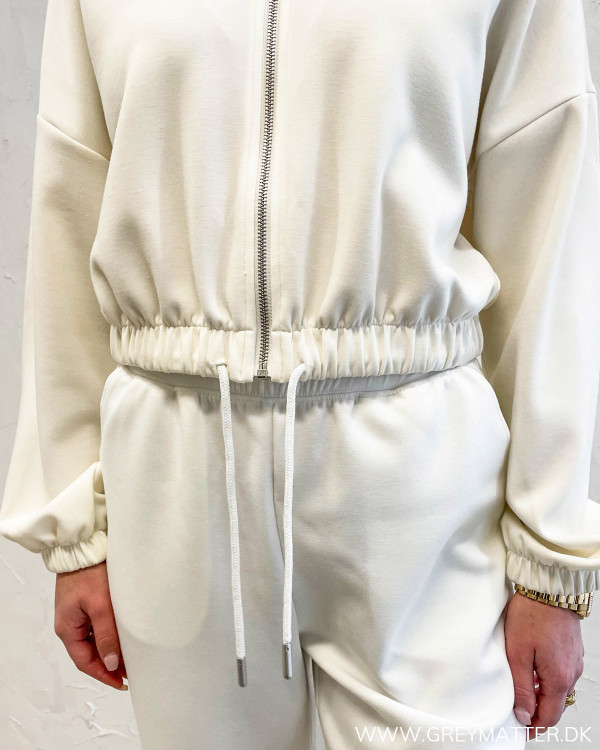 Onlscarlett Cloud Dancer Zip Hoodie