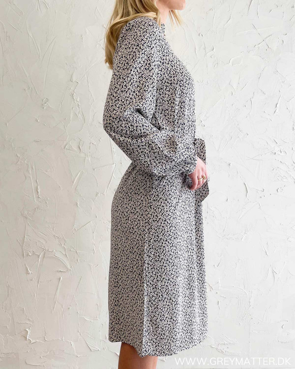 Vizugi Navy Zela Print Midi Dress