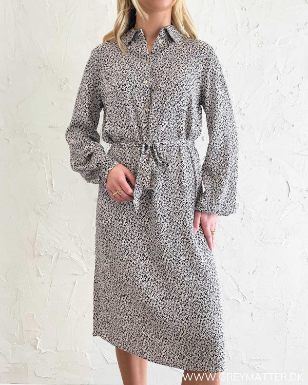 Vizugi Navy Zela Print Midi Dress