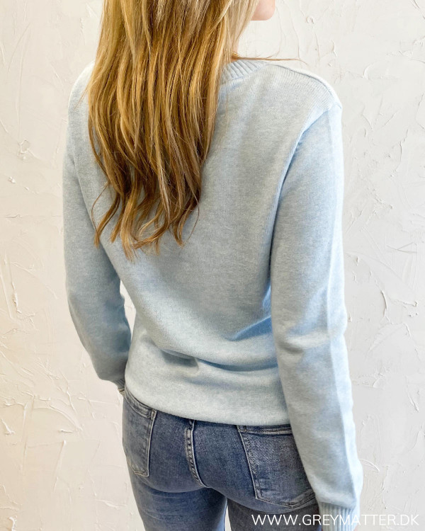Viril Cashmere Blue O-Neck L/S Knit