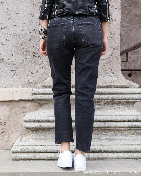 Pieces jeans i washed sort set bagfra