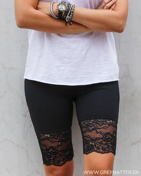Sorte Cykel Shorts med blonde til damer