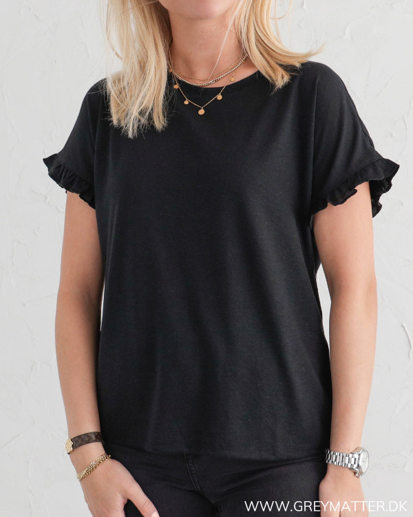 Sort t-shirt fra Vila til damer