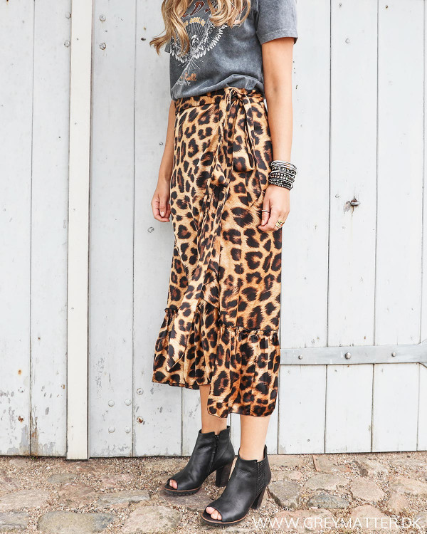 Karmamia Nederdel med leopard print