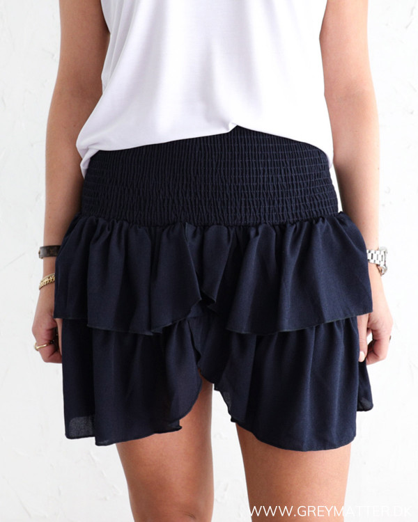 Neo Noir Carin Navy Skirt