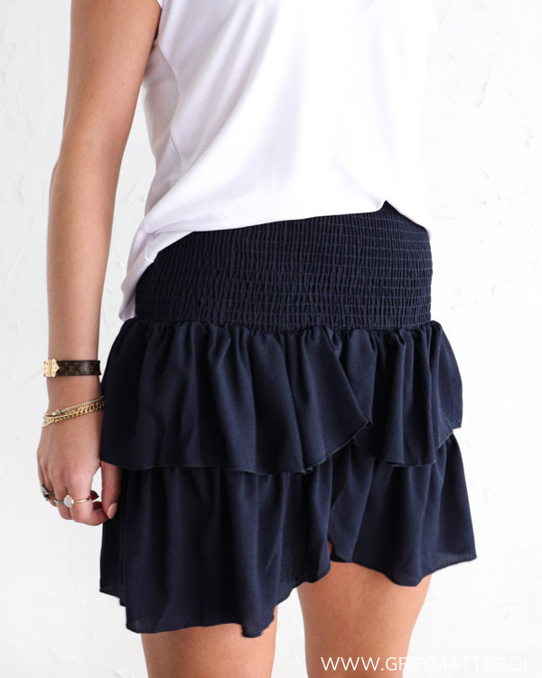 Neo Noir Carin Navy Skirt