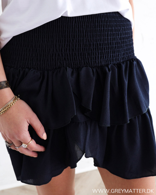 Neo Noir Carin Navy Skirt
