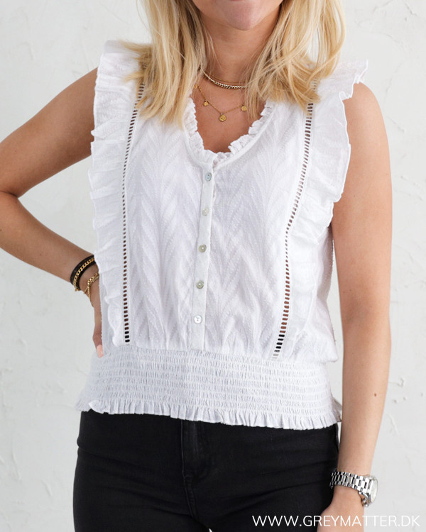 Neo Noir Mosa top White