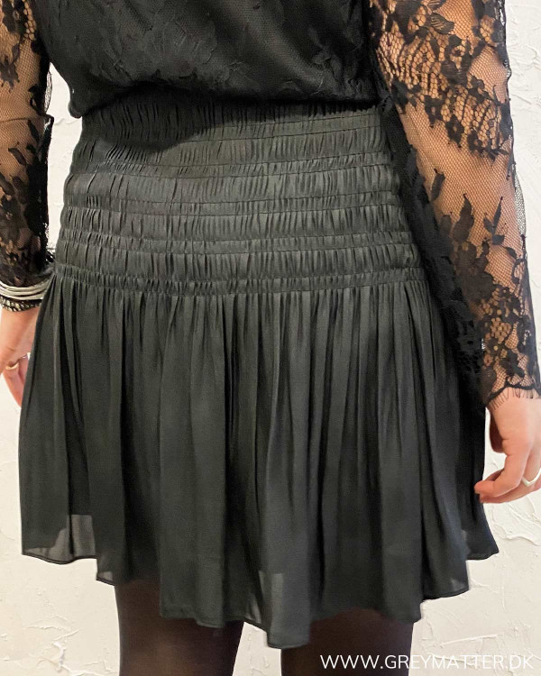 Neo Noir Ginger Sateen Skirt