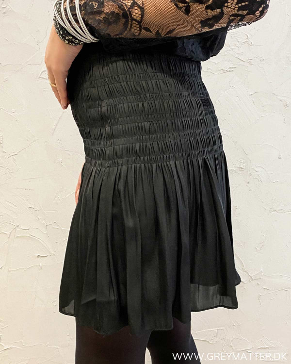 Neo Noir Ginger Sateen Skirt